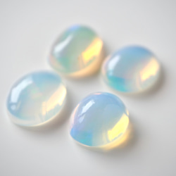 Opal ring -オパール ウォーターオパール プレシャスオパール 1点もの 彫金 天然石リング 重ね付け- 8枚目の画像