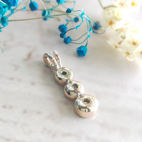 k10YG］〜織姫の願い〜バイカラーサファイアペンダントトップ バー