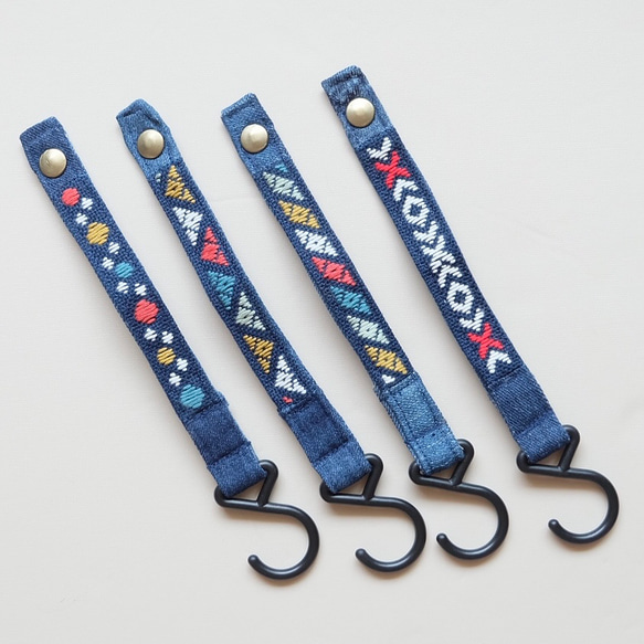 Kogin刺繡戶外掛鉤☺︎ 簡約 [露營 ☺︎ 刺繡] 牛仔布改造 ☺︎ 衣架掛鉤 ⌘ 接受客製化 ⌘ 第14張的照片