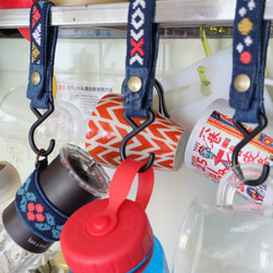 Kogin刺繡戶外掛鉤☺︎ 簡約 [露營 ☺︎ 刺繡] 牛仔布改造 ☺︎ 衣架掛鉤 ⌘ 接受客製化 ⌘ 第9張的照片