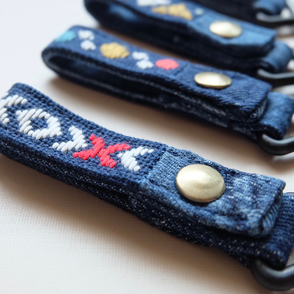 Kogin刺繡戶外掛鉤☺︎ 簡約 [露營 ☺︎ 刺繡] 牛仔布改造 ☺︎ 衣架掛鉤 ⌘ 接受客製化 ⌘ 第7張的照片