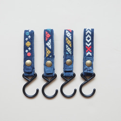 Kogin刺繡戶外掛鉤☺︎ 簡約 [露營 ☺︎ 刺繡] 牛仔布改造 ☺︎ 衣架掛鉤 ⌘ 接受客製化 ⌘ 第12張的照片