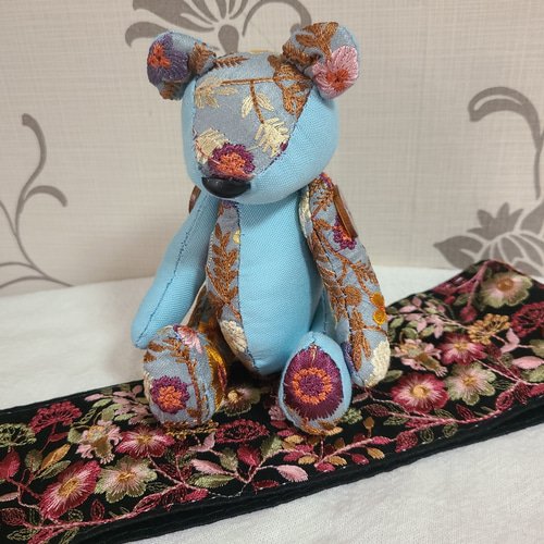 半額満載！スーパーSALE グランドセール！ テディベア インド刺繍リボン 通販 acco.tdb ぬいぐるみ ぬいぐるみ