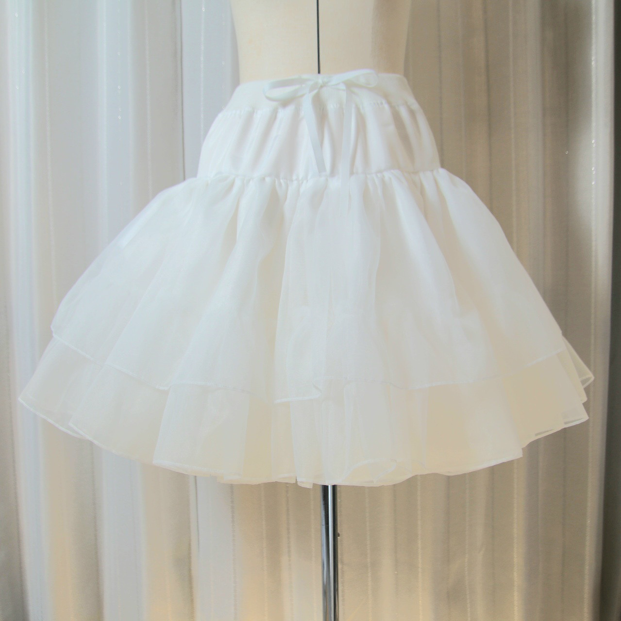 オーガンジーパニエ55cm丈　　　PNE-01