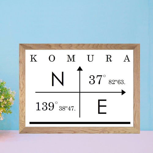 緯度経度ポスター No.422 ⭐️A4 ポスター 北欧 アート プレゼント
