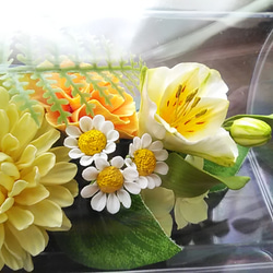 ❁粘土花供花/西式佛花[閃光] 透明盒裝，佛壇，死者面前，寵物紀念館❁ 第2張的照片