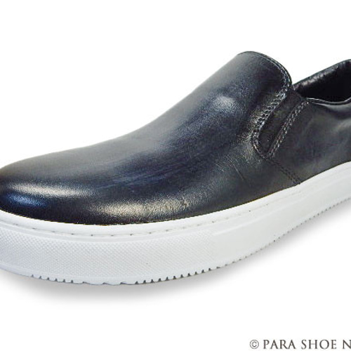美品 ショセ パラスパレス スリッポンシューズ 本革 レザー 3 24cm PARASHOE 本革スリッポンレザースニーカー カジュアルシューズ