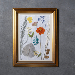 押し花アートフレーム】ゴールドフレームB 押し花 インテリア 雑貨