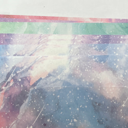 折り紙 スクラップ ブッキング クラフト パーツ ハンドメイド レター 手紙 宇宙 紙 コスモ マーブル 2枚目の画像