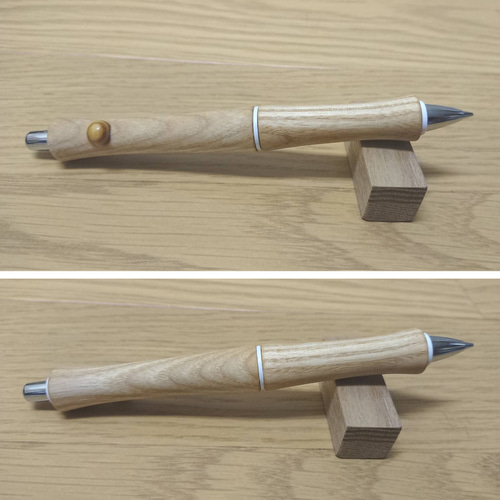 ⑪Bハンドメイド木軸シャーペンレースシーオーク ⑪Bハンドメイド木軸シャーペンレースシーオーク シーオーク 木