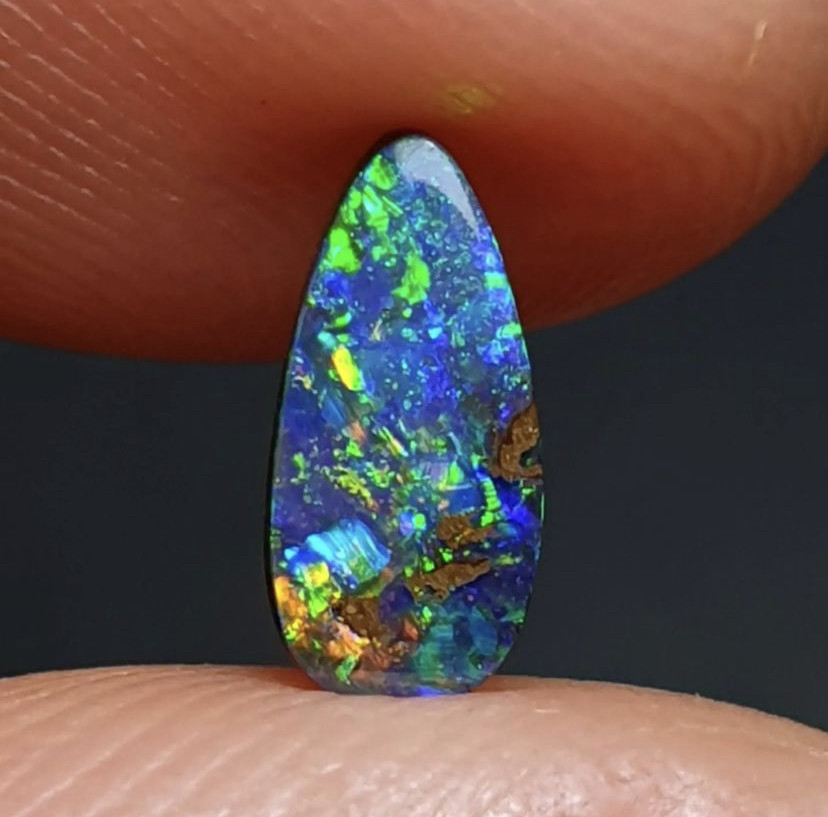 マルチカラー♡ナチュラルボルダーオパール ルース 04 天然石 天然色