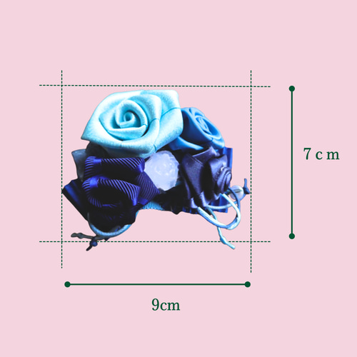コサージュ ブローチ 薔薇 ローズリボン 巻きバラ プレゼント 卒