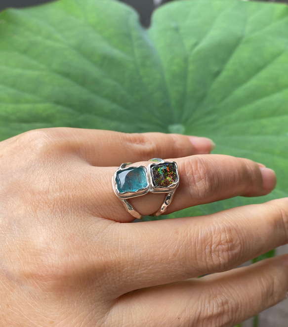 ミステリアスブルー♡ナチュラルボルダーオパール ルース 05 天然石 天然色 天然石 S1289737707(9841円)