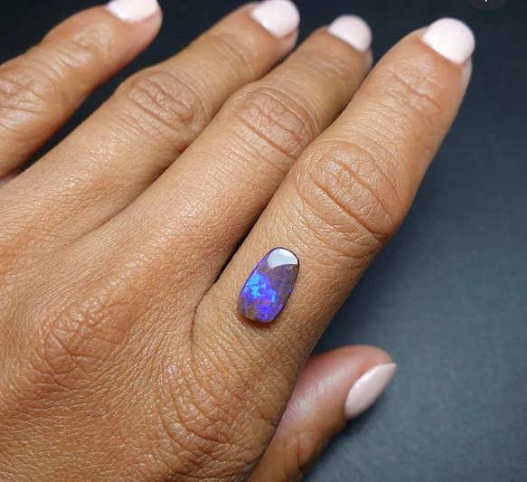 ミステリアスブルー♡ナチュラルボルダーオパール ルース 05 天然石 天然色 天然石 S1289737707(9841円)