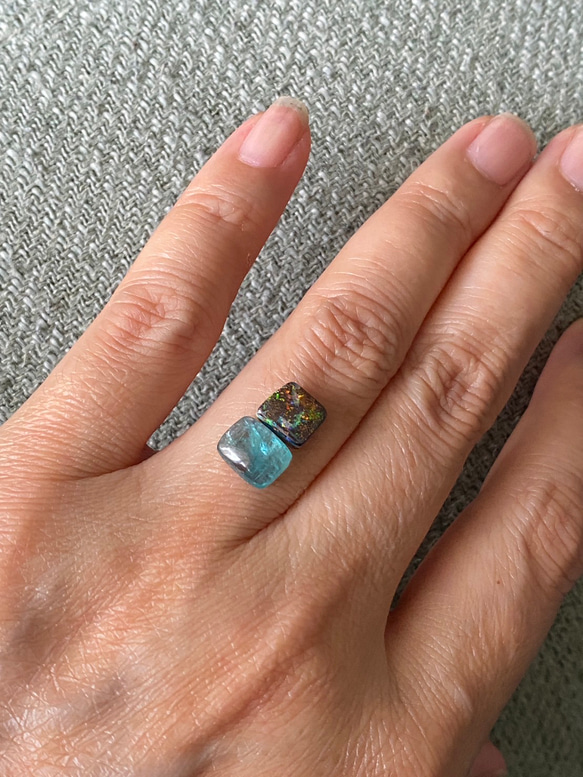 ミステリアスブルー♡ナチュラルボルダーオパール ルース 05 天然石 天然色 天然石 S1289737707(9841円)