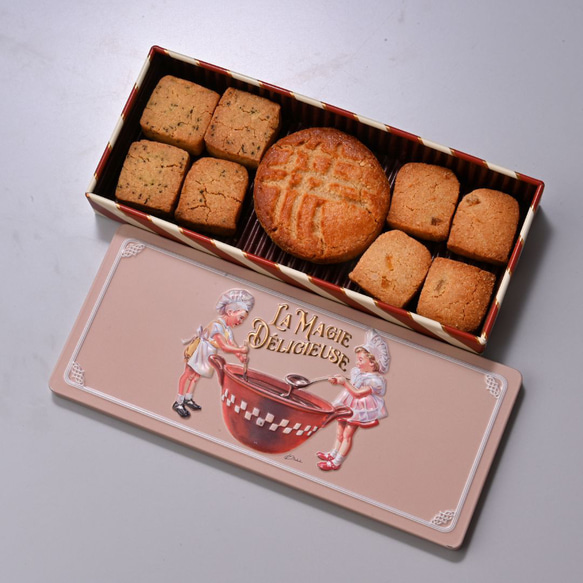低糖質＆グルテンフリークッキー缶【アソート】お菓子のミカタ 3枚目の画像