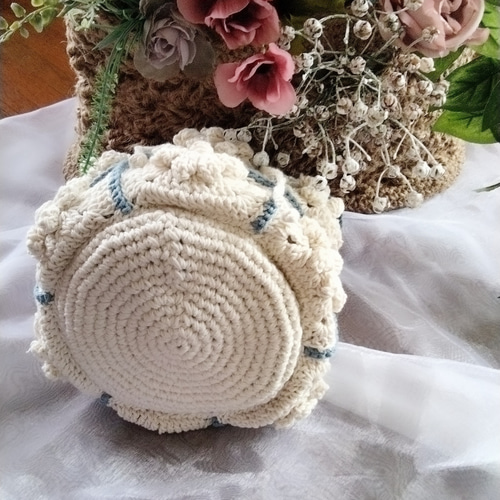 ぷっくりお花巾着、ポーチ。 巾着袋 monmon 通販 16175907｜Creema