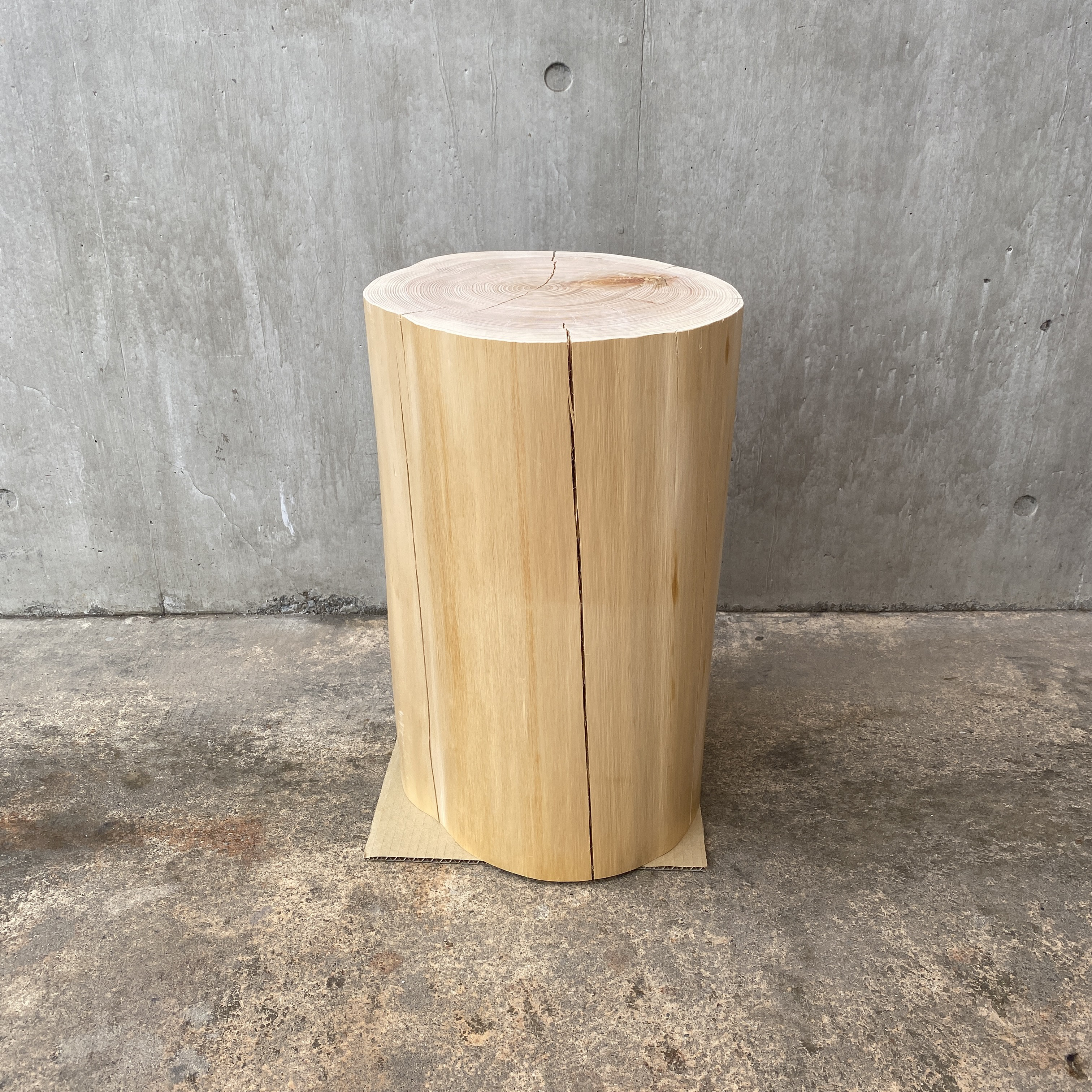 ひのき切り株のスツール】丸太椅子 什器 サイドテーブル インテリア 木