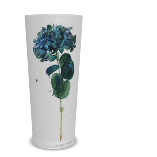 【受注生産】ターコイズウォータードロップグラス　ロング＆ハーフ