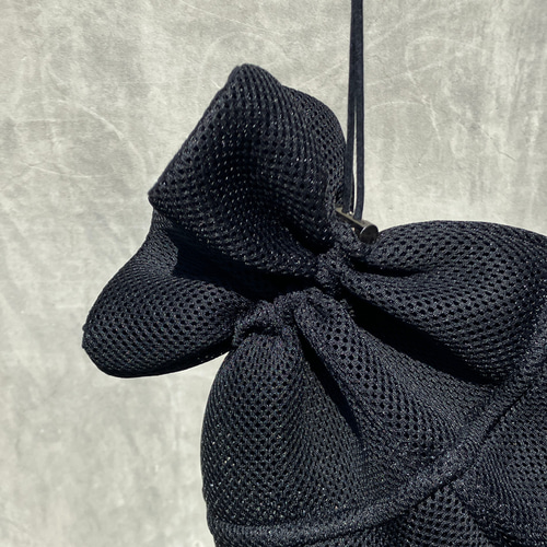 ブラックメッシュ巾着ショルダーバッグ HIGHTIDE ショルダーバッグ バッグ Drop Mesh Bag ドロップ