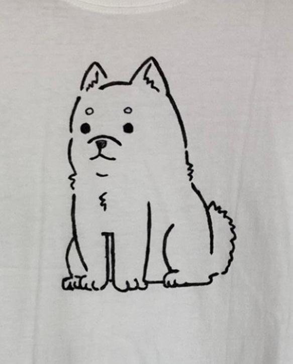 Tシャツ　いぬ 1枚目の画像