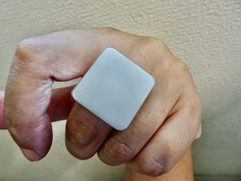 仁尾彫金『ビッグ印台リング』ハンドメイド251 指輪・リング 仁尾彫金