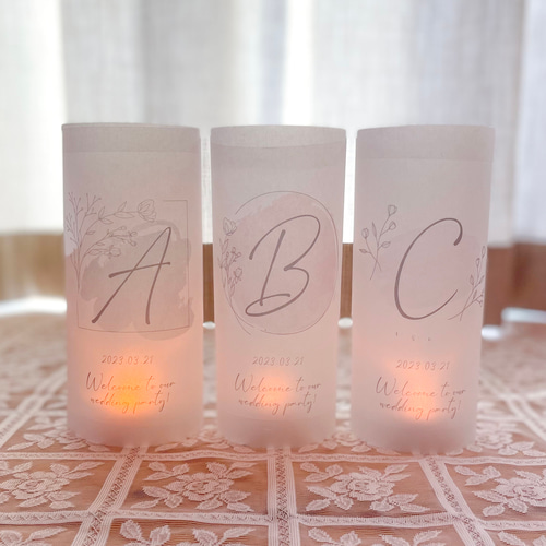 ♡70【韓国ウェディング】テーブルナンバー ランタン トレーシング