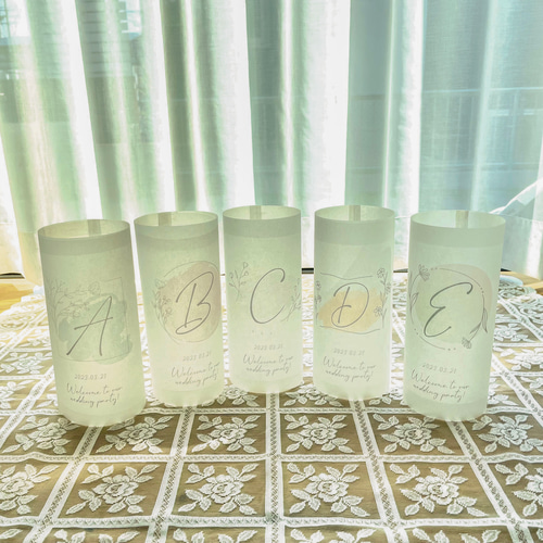 ♡70【韓国ウェディング】テーブルナンバー ランタン トレーシング