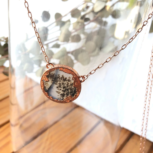 天然石ネックレス エレクトロフォーミングジュエリー ネックレス