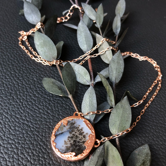 天然石ネックレス エレクトロフォーミングジュエリー ネックレス