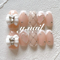 リボンネイル/キルティングネイル/マグネットネイル/ガーリーネイル