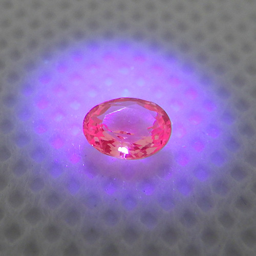 パパラチアサファイア 0.375ct ルース アカデミー鑑別 0511