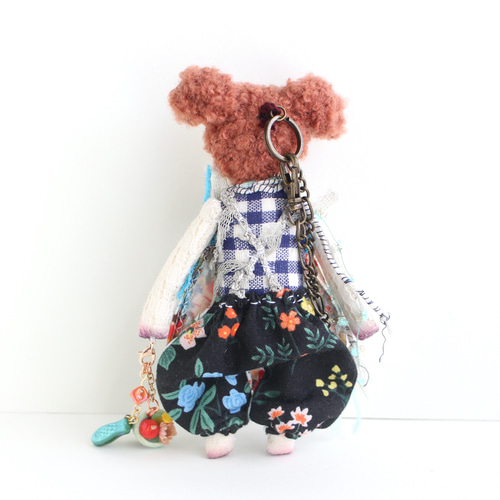 【超特価】 ジャックラッセルテリアのミニぬいぐるみ 12.5cm バックチャーム 絵画