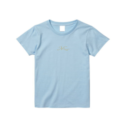 MariaFrancoise 日本限定Mロゴ　Tシャツ　ハイライトブルー 7枚目の画像