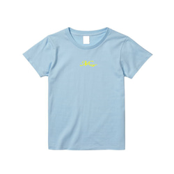 MariaFrancoise 日本限定Mロゴ　Tシャツ　ハイライトブルー 1枚目の画像