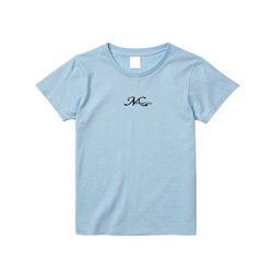 MariaFrancoise 日本限定Mロゴ　Tシャツ　ハイライトブルー 4枚目の画像