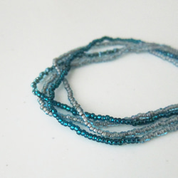 エメラルドのビーズネックレス GALLERY megumi保証書付き K18 天然 エメラルド ビーズ ネックレス 48ct