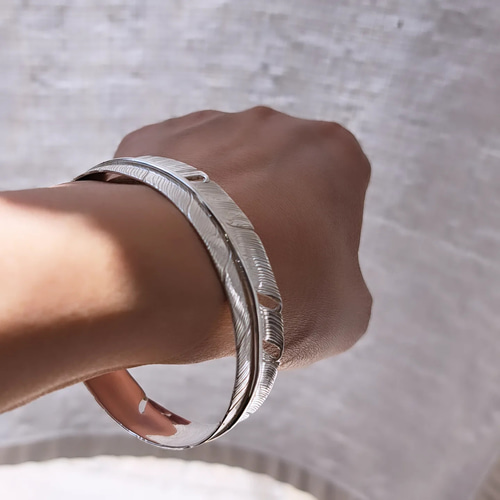 フェザー バングル】レディース 羽根 羽バングル 京都