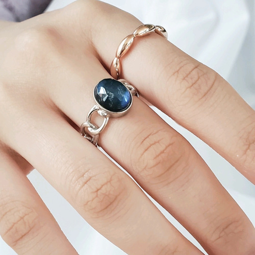 夏の福袋（2025）石選べるチェーンリング,個性的なシルバーリング