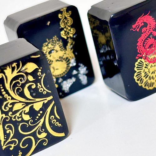 麻雀牌/龍/朱雀/中華風/キーホルダー その他アクセサリー 優憐