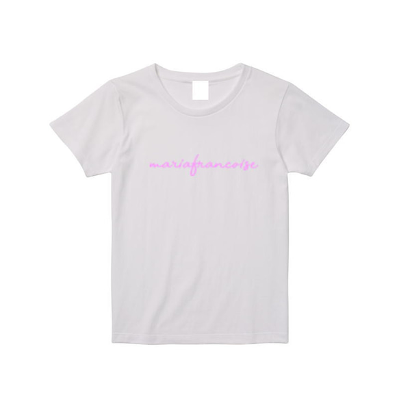 MariaFrancoise 日本限定筆記体ロゴ　Tシャツ　ホワイト 5枚目の画像