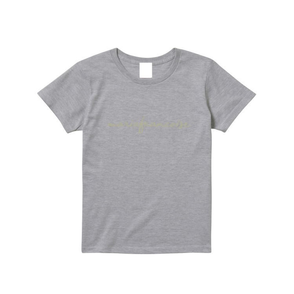 MariaFrancoise 日本限定筆記体ロゴ　Tシャツ　アッシュ 7枚目の画像