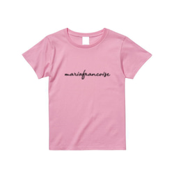 MariaFrancoise 日本限定筆記体ロゴ　Tシャツ　ピンク 4枚目の画像