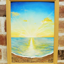 油絵「朝日」 6789a4abb0e36f9642534c8a7c4efa