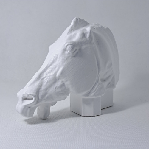 セレネの馬(高さ12cm) 石膏像 デッサン ホワイト インテリア 彫刻 置物