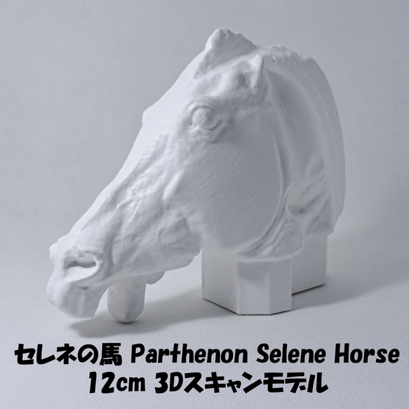 セレネの馬(高さ12cm) 石膏像 デッサン ホワイト インテリア 彫刻 置物