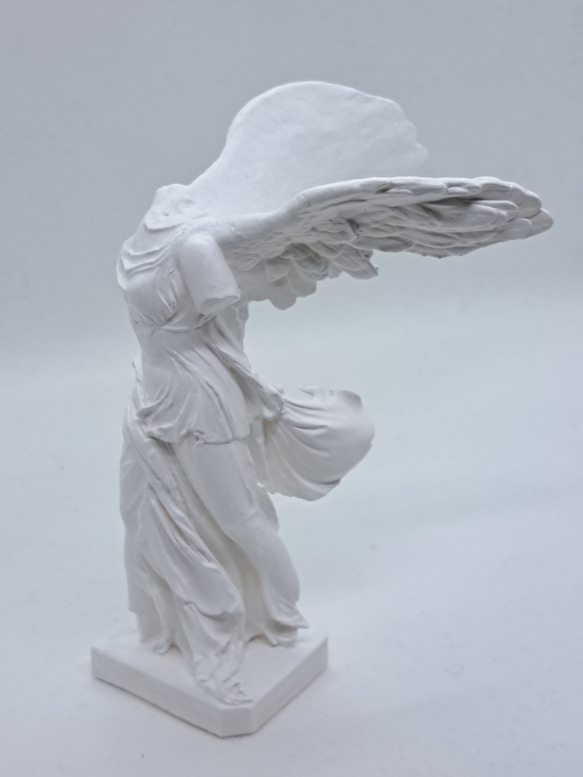 石膏像　デッサン　サモトラケのニケ　ホワイト　インテリア　彫刻　置物　レジン 3枚目の画像