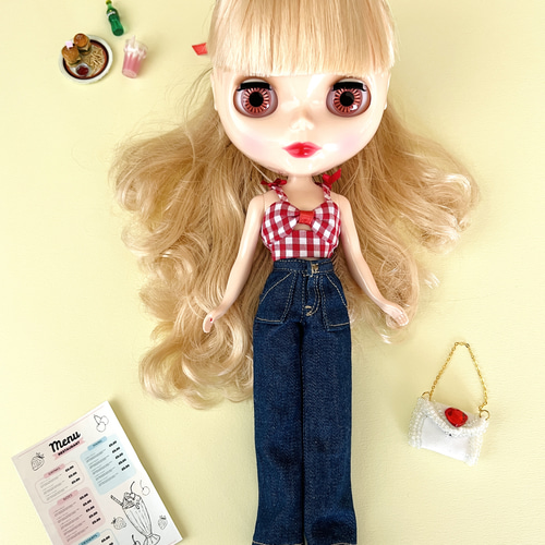 リカちゃん　ブライス　着せ替えセット② 後編リカちゃん】セリア購入品｜ブライス着せかえ｜着回しコーデ