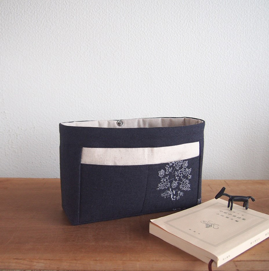 punyusan様リクエスト品 ハンドメイド　バッグインバッグ ⑅選べるインド刺繍リボン⑅ レッスンバッグ レッスンバッグ