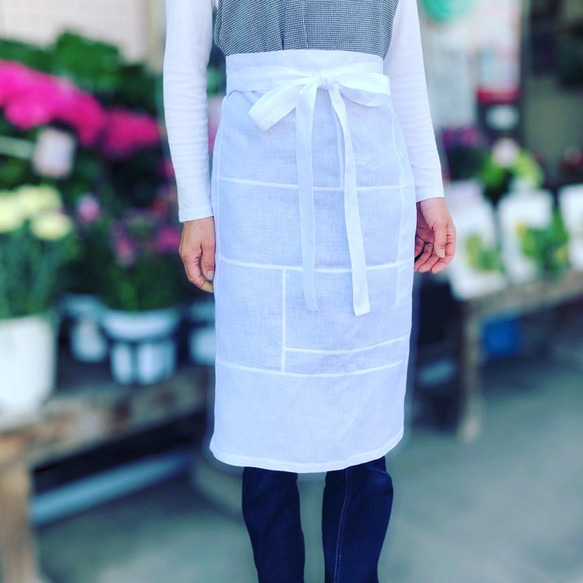 ポジャギ リネンエプロン エプロン 손끝세상（指先の世界） 通販  